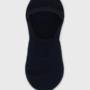 Cotton Blend No-Show Socks - Blue Navy