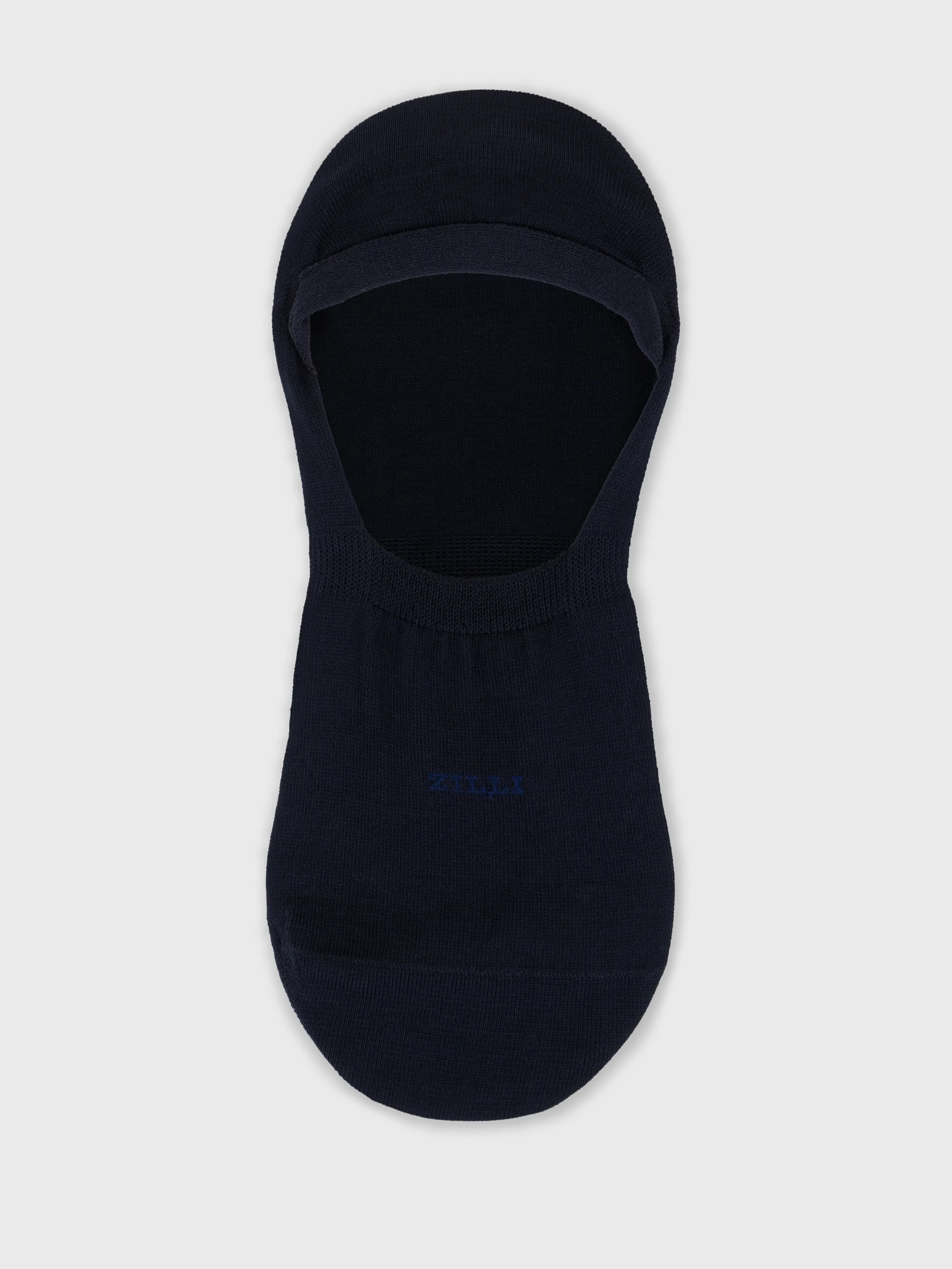 Cotton Blend No-Show Socks - Blue Navy