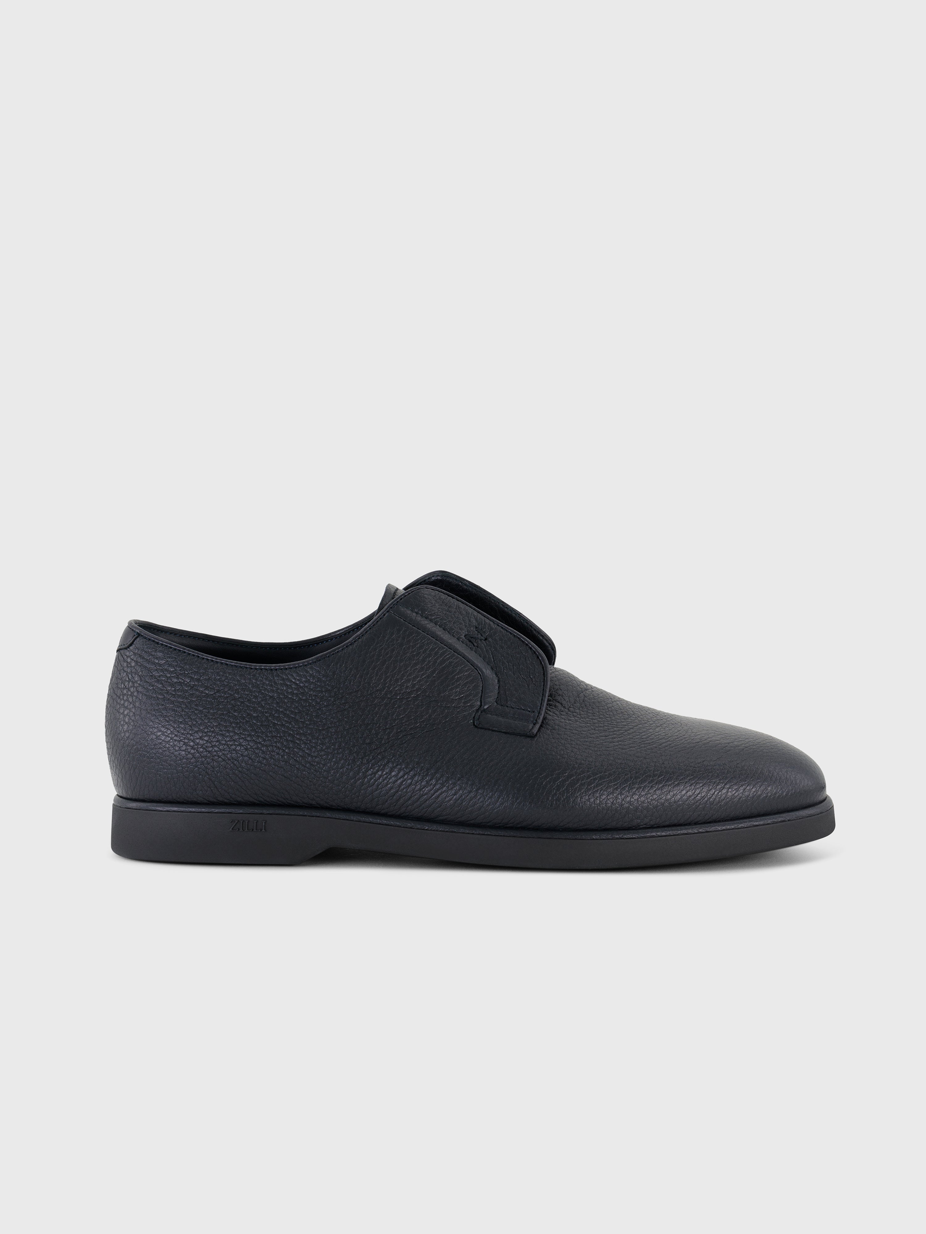 Deerskin Slip-On Shoes Dark Navy