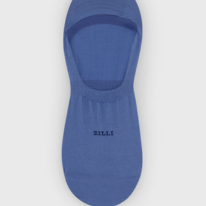 ZILLI Cotton No-Show Socks - Blue Sky