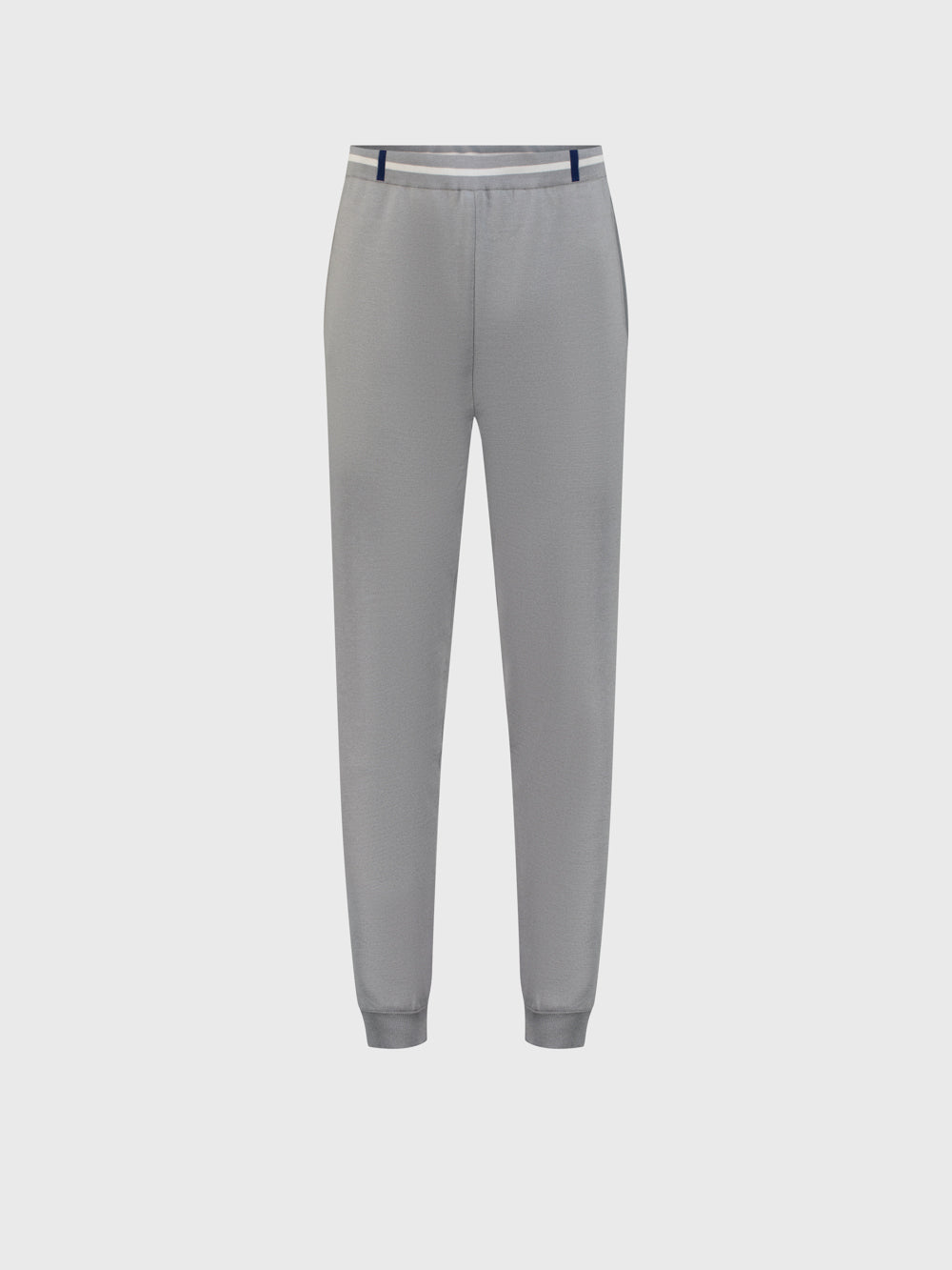 Two-Piece Geometric Pattern Jogging Suit - Natural White