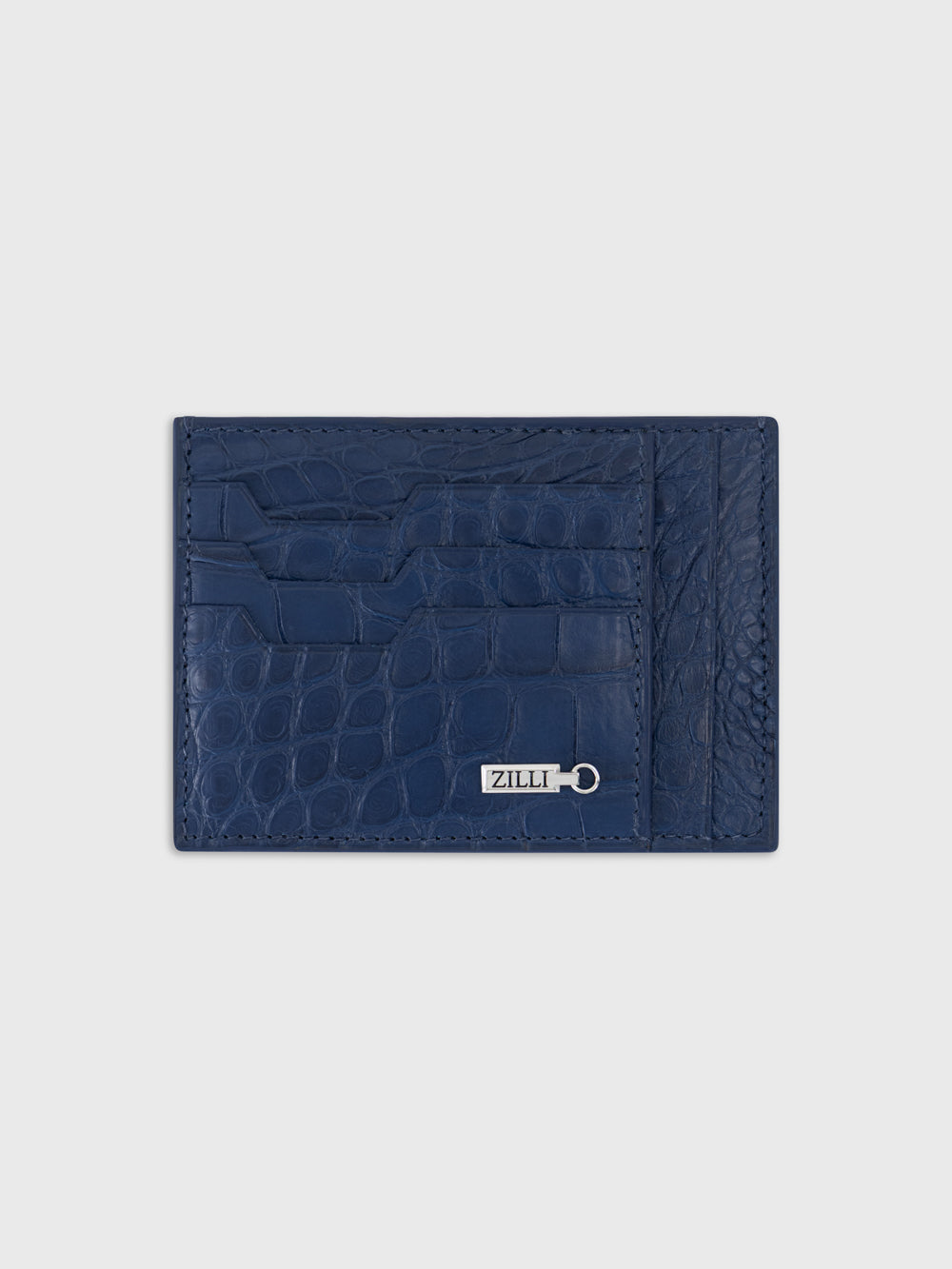 Leather Card Holder - Blue Jeans