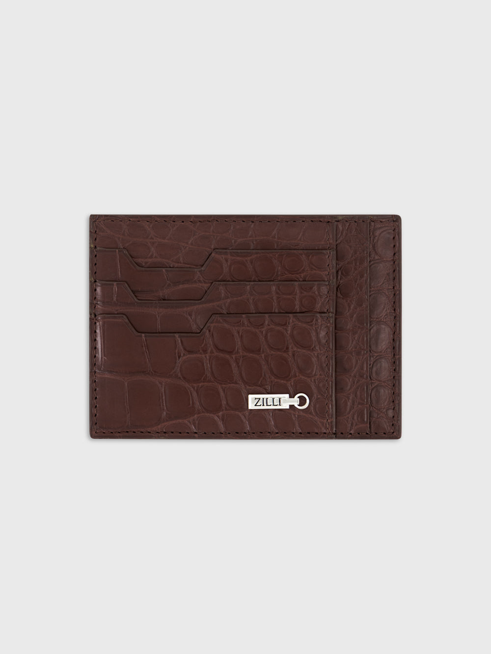 Leather Card Holder - Chestnut
