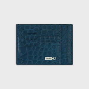 Leather Card Holder - Emerald
