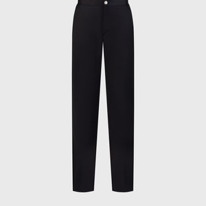 Slim Fit Virgin Wool Trousers - Blue Navy