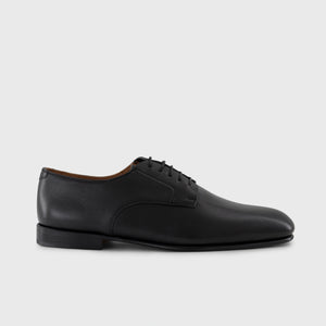 Lace-Up Derby Shoes - Black