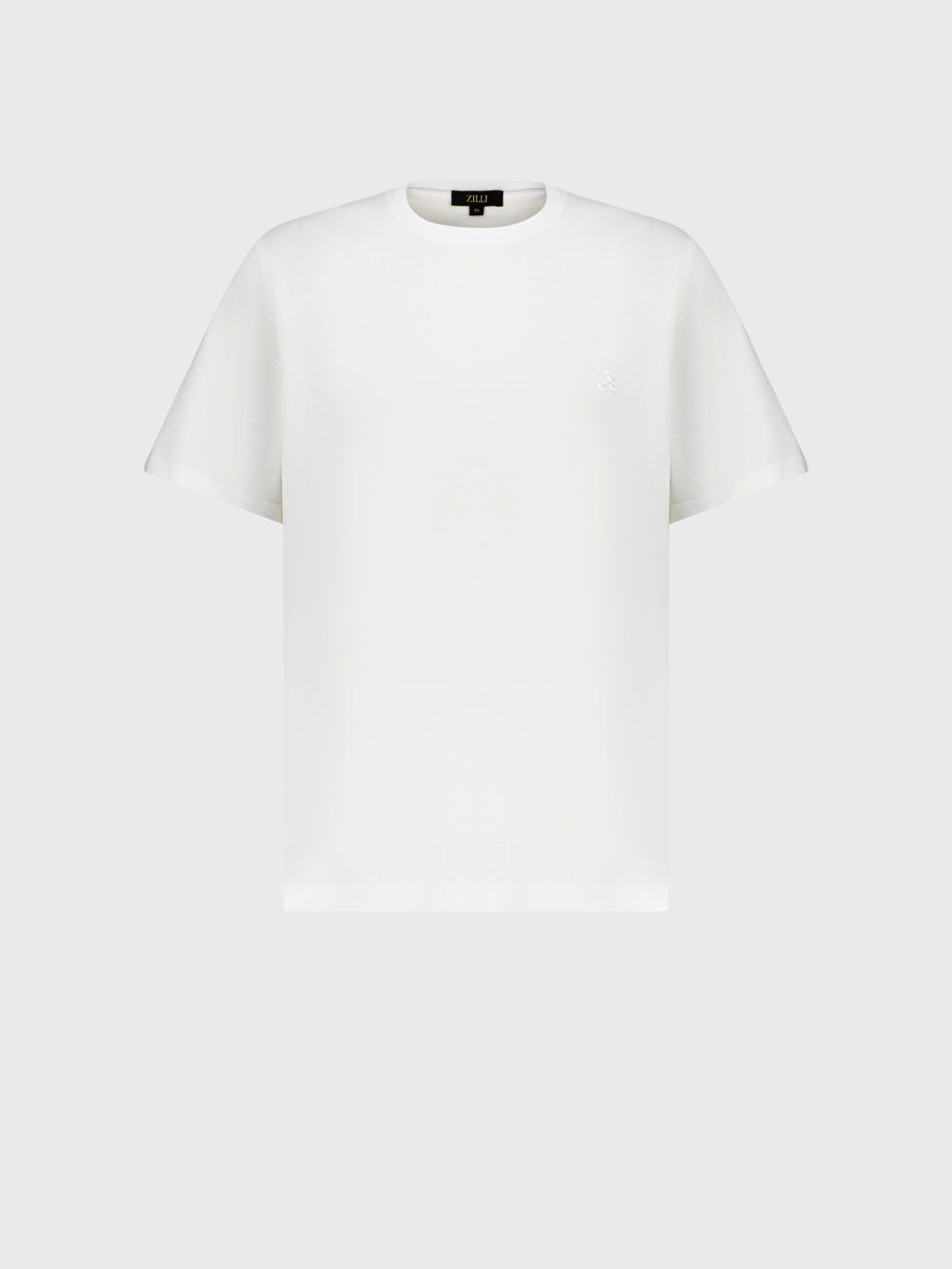 "ZILLI Club Lion" Embroidery Cotton Shirt - White