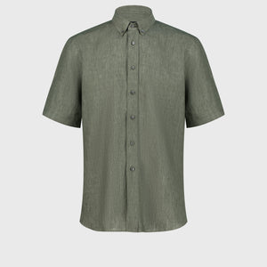 Linen Shirt - Deep Military