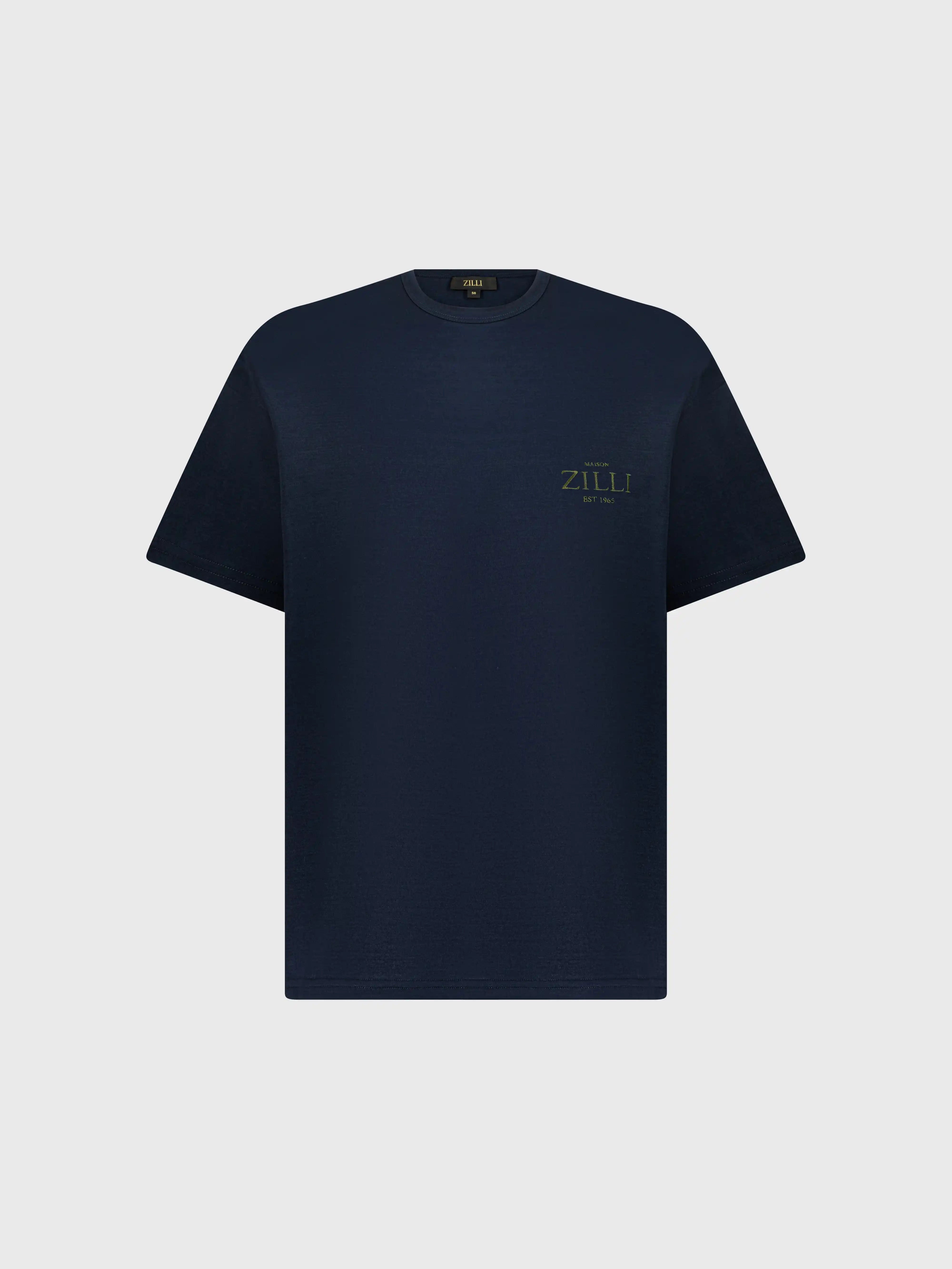 "FANTASY" Patched T-Shirt - Dark Navy
