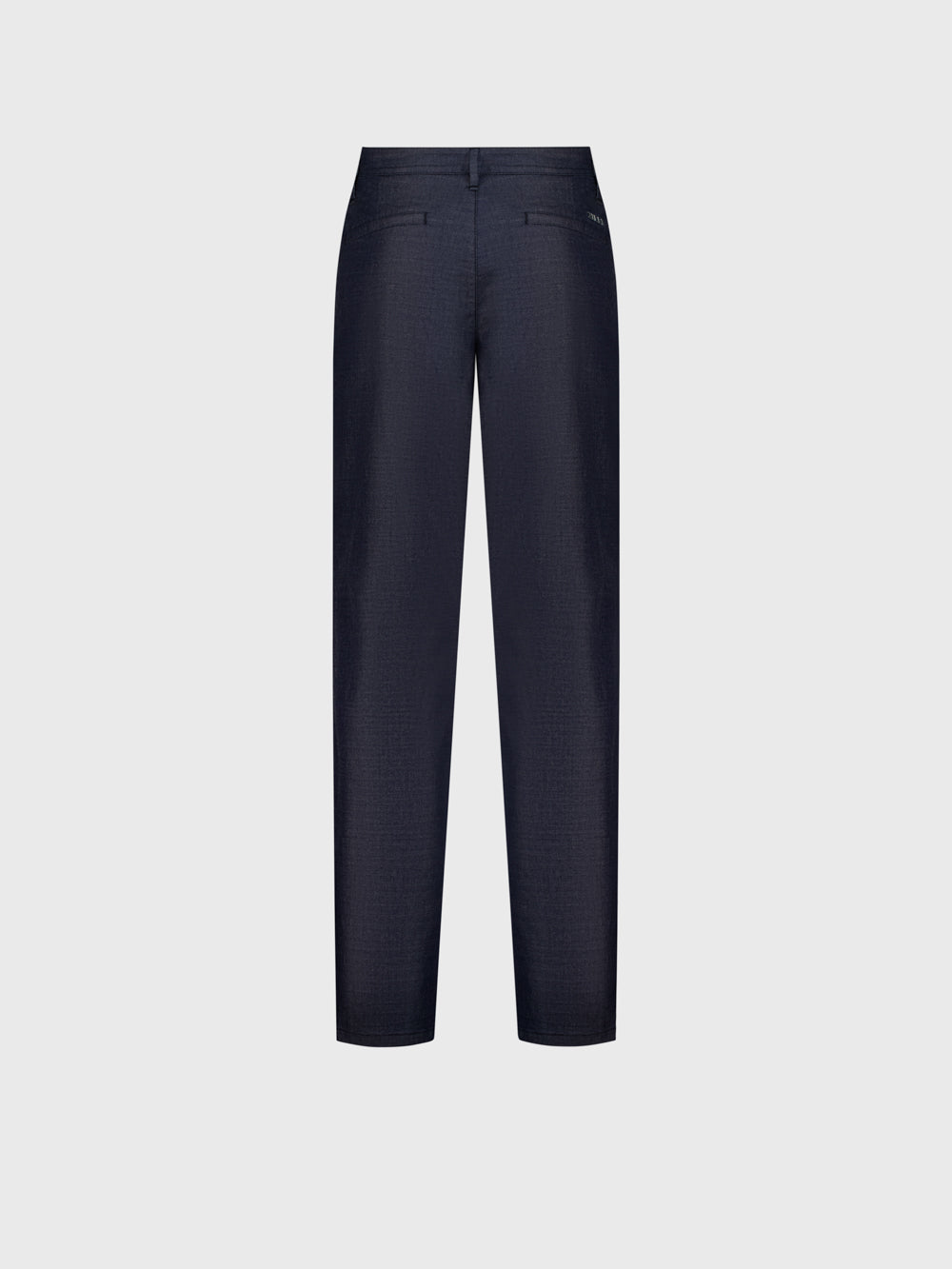 Slim Fit Cotton Trousers - Blue Navy