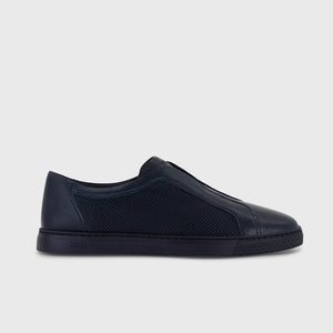 Deerskin Slip-On Sneakers – Blue Navy
