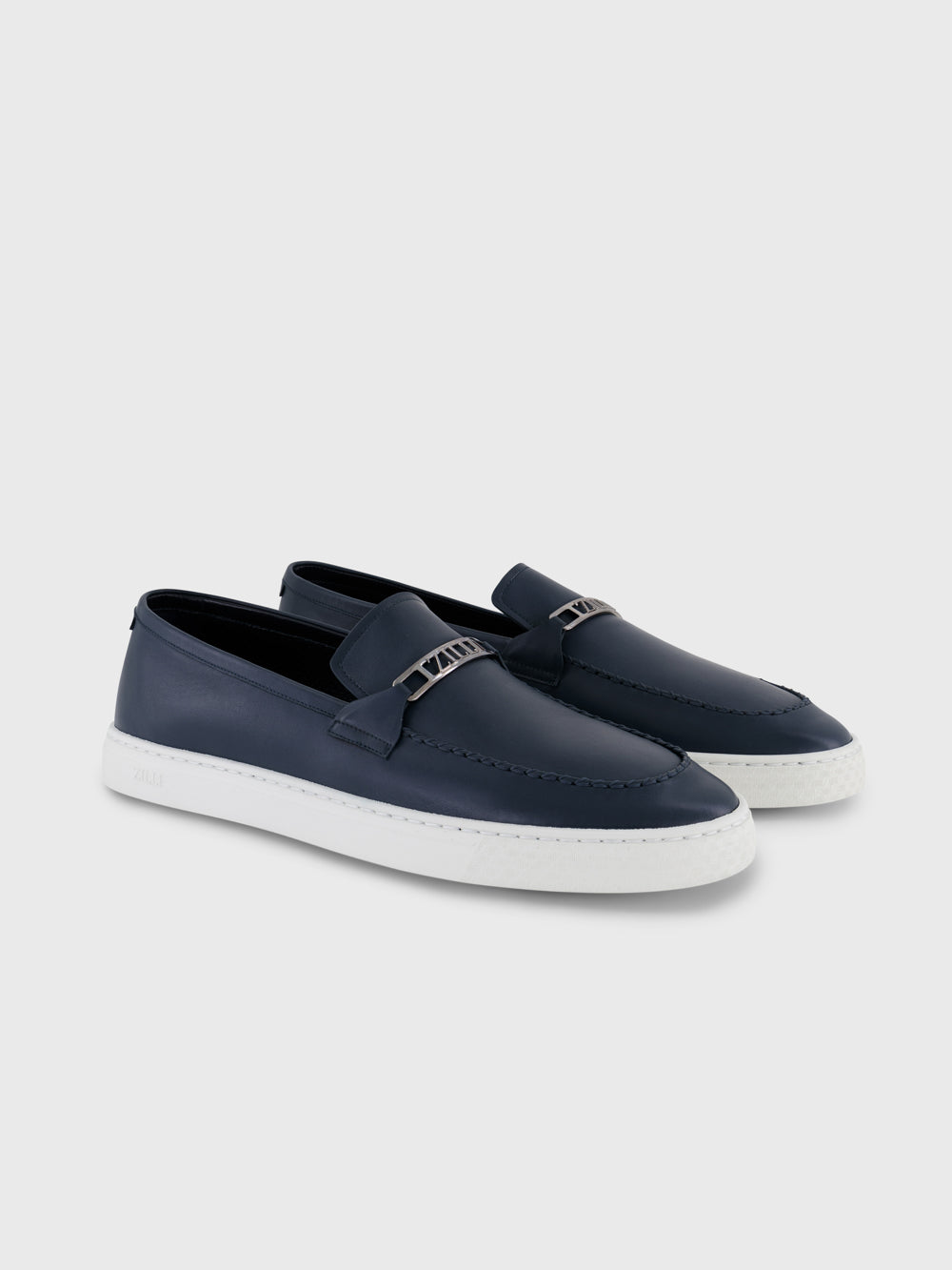 Leather Loafers - Dark Navy