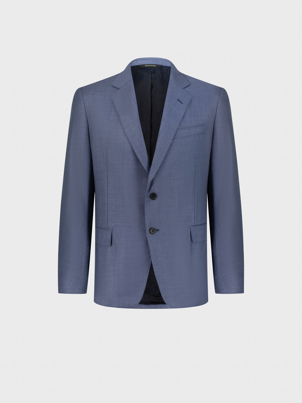 Formal Virgin Wool Suit - Pale Blue Onyx