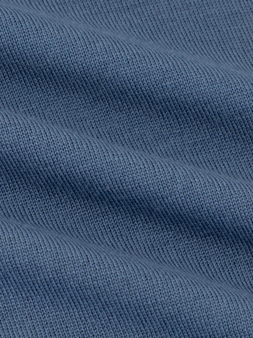 100% Wool Polo Half-Zip Knit – Oxford Blue