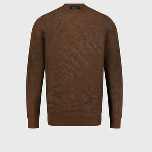 Пуловер с шевронным узором - Виски