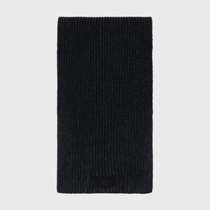 Ребристый шарф - Черный