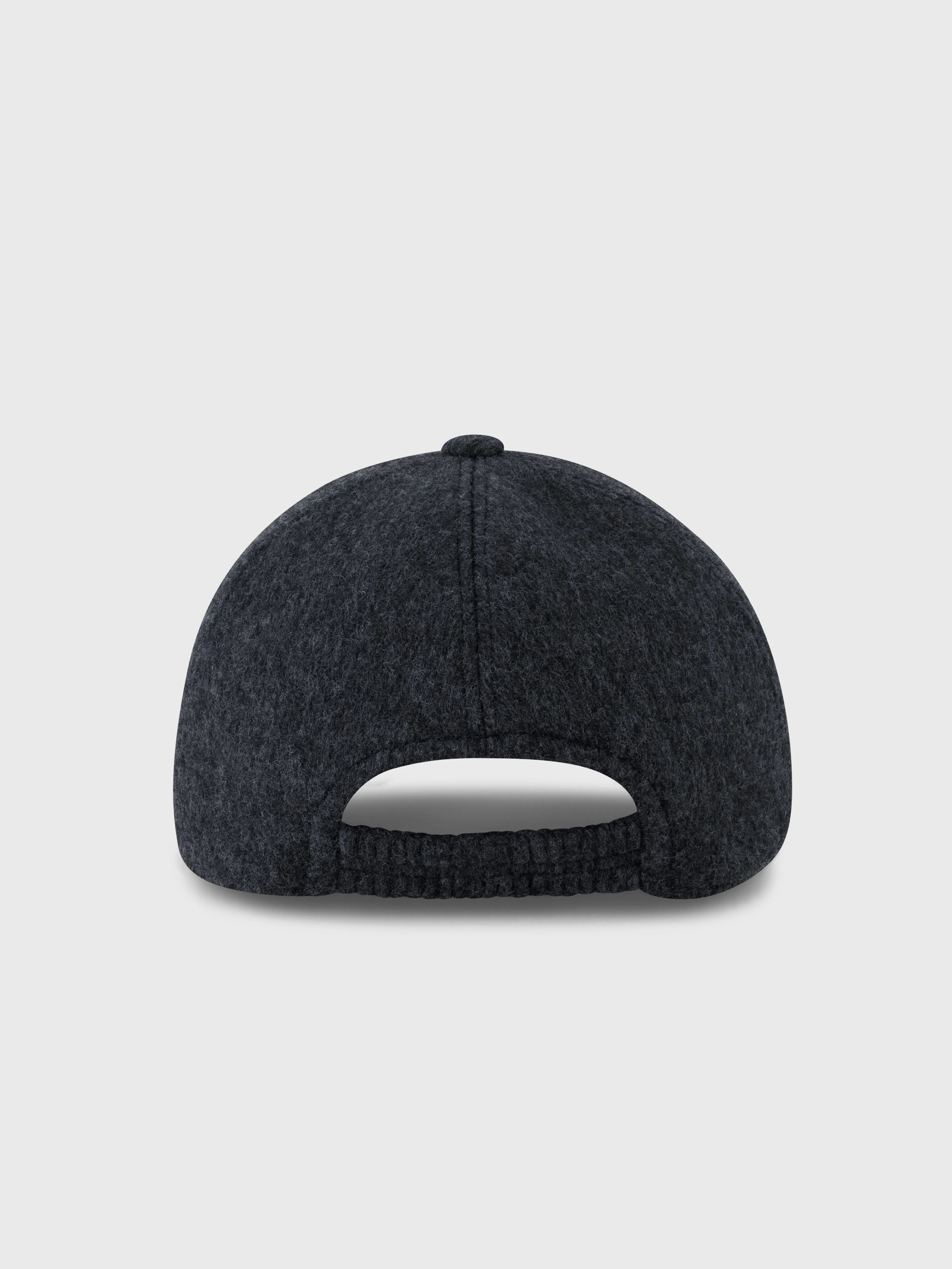 Кожаная кепка ZILLI-Patched Cap - Charcoal