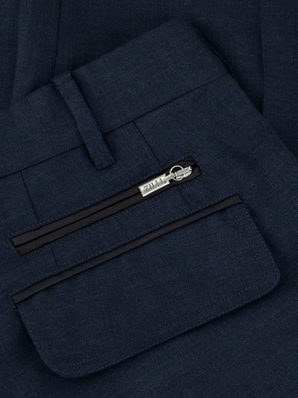 100% Wool Formal Trousers - Periwinkle