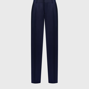 Однотонные брюки - Темно-морской