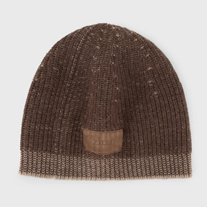 ZILLI Patched Beanie - Wiskey