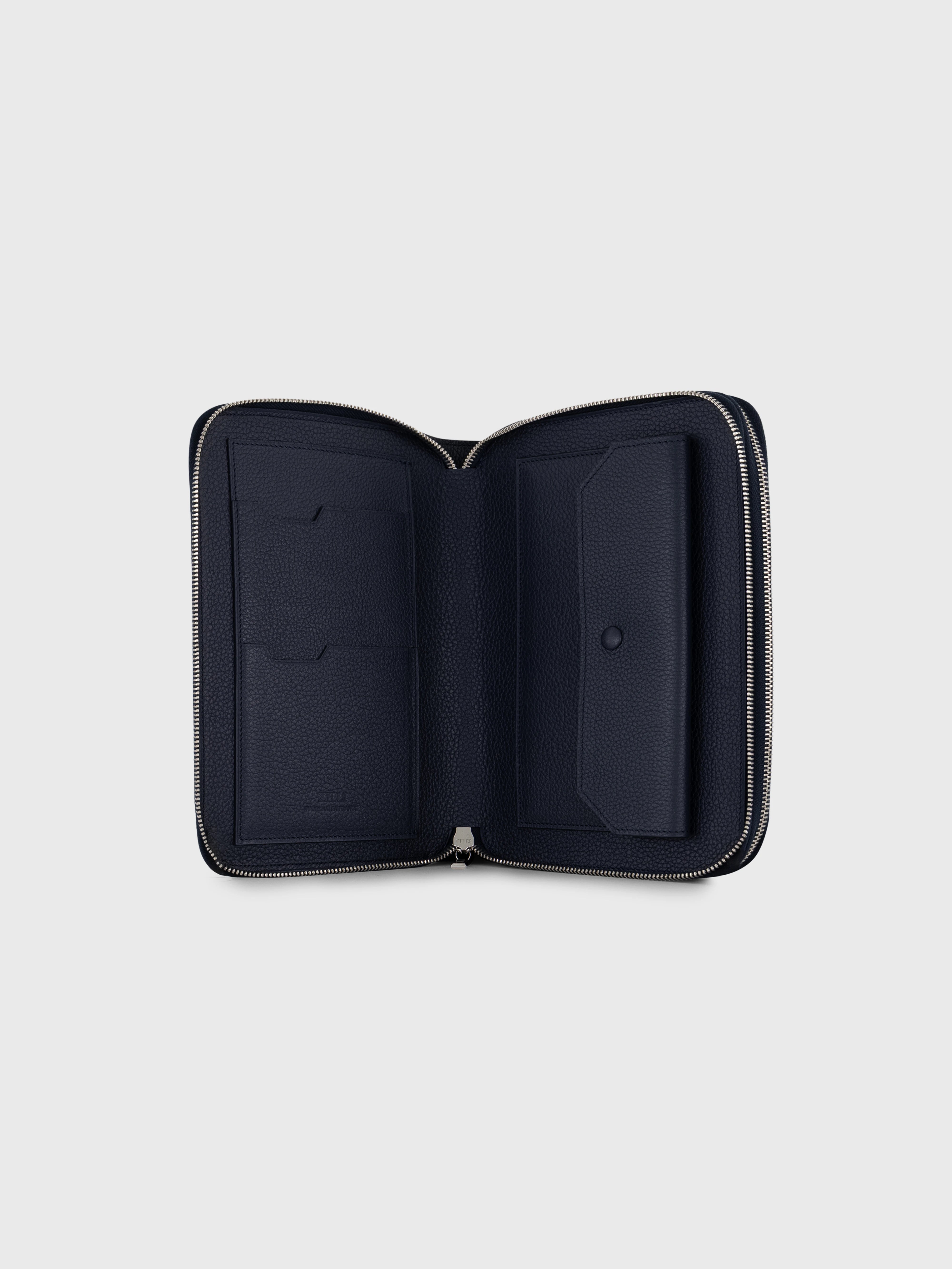 Monochrome Handled Clutch Bag - Black