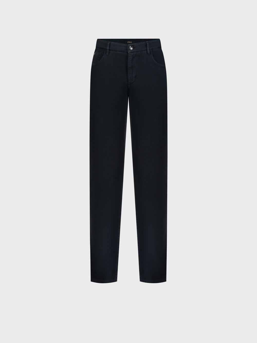 Denim Jean with ZILLI Embroidered Back Pocket - Black