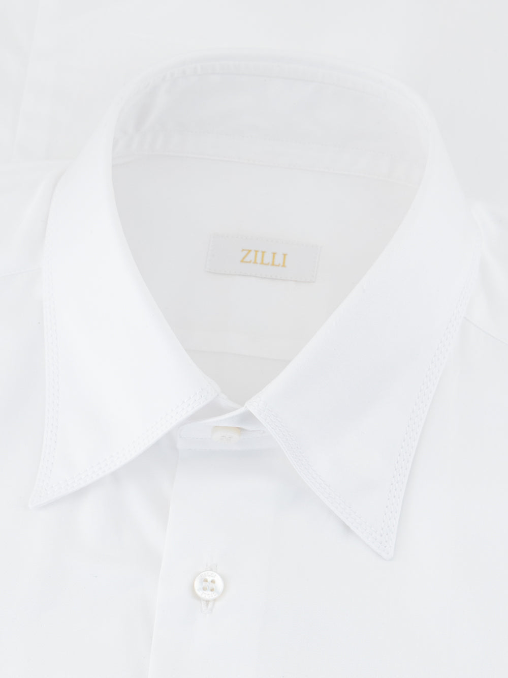 纯色正装衬衫 - 白色