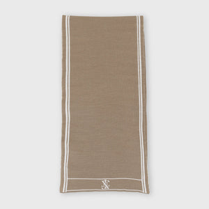 70% Wool 30% Silk Scarf - Cappuccino