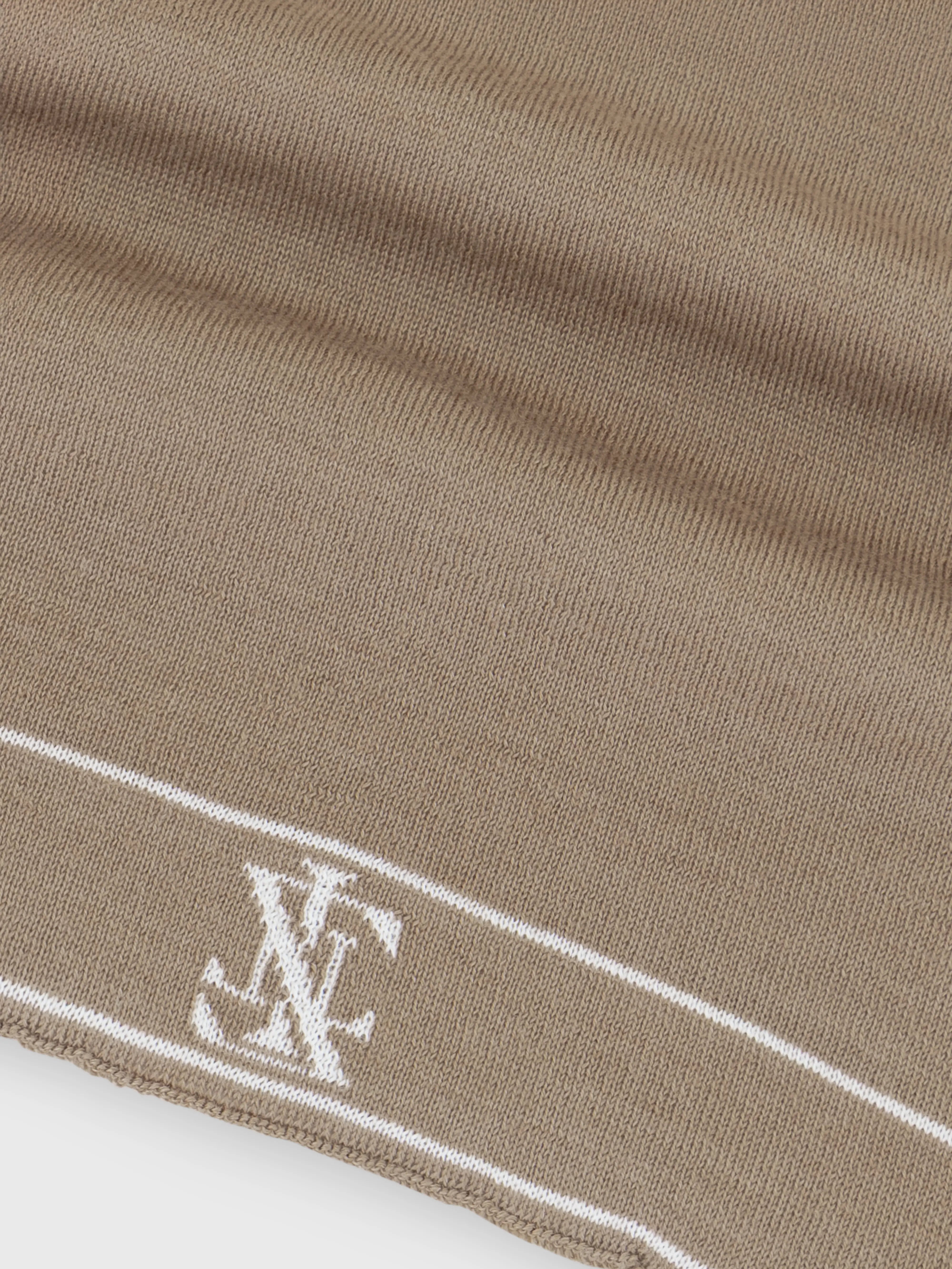 70% Wool 30% Silk Scarf - Cappuccino