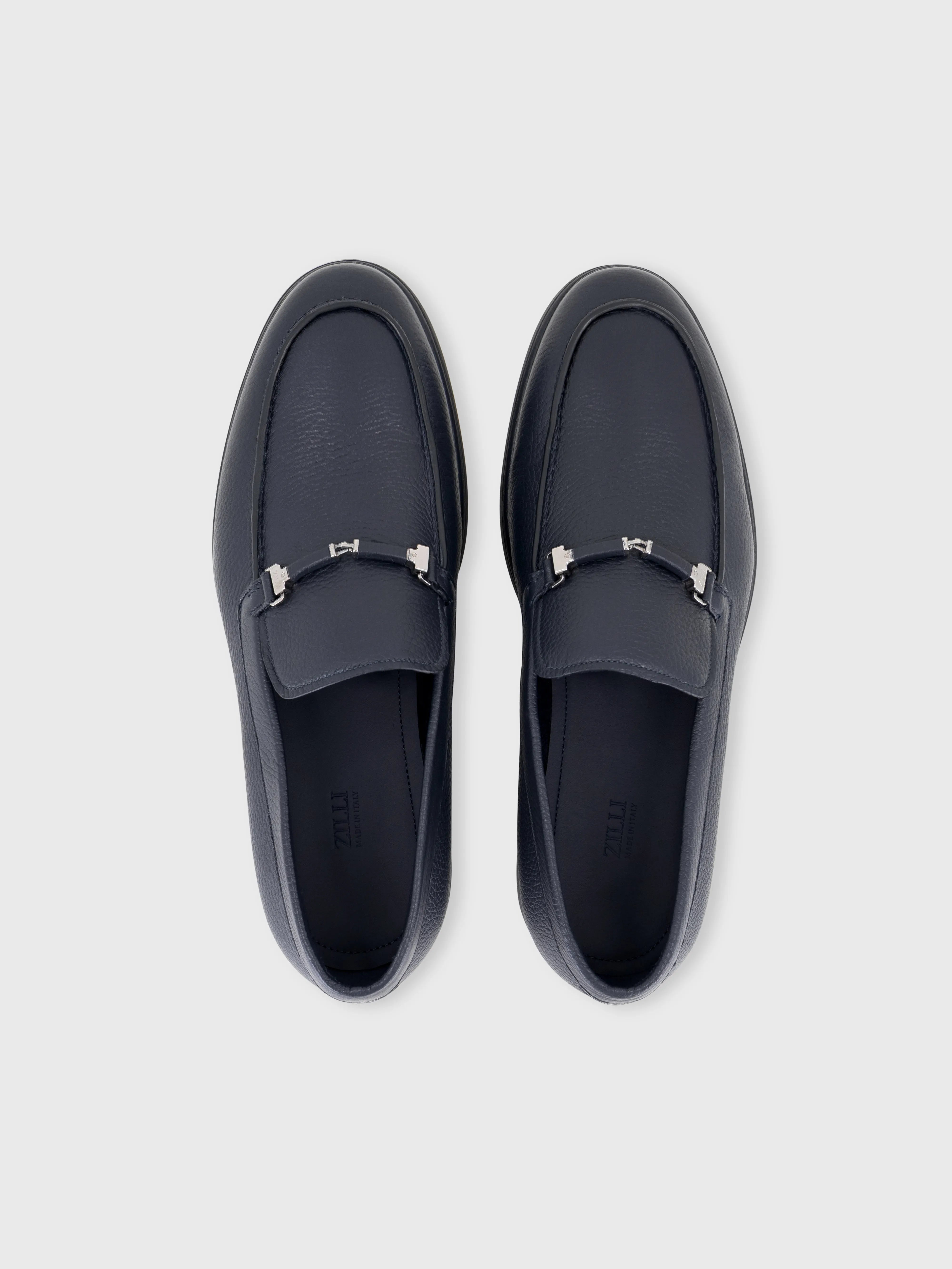 Лоферы с фурнитурой - Темно-темноморский