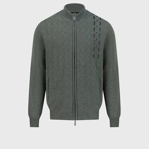 Basket-Weaved Cardigan - Winter Eucaliptum