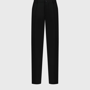100% Wool Formal Trousers - Black