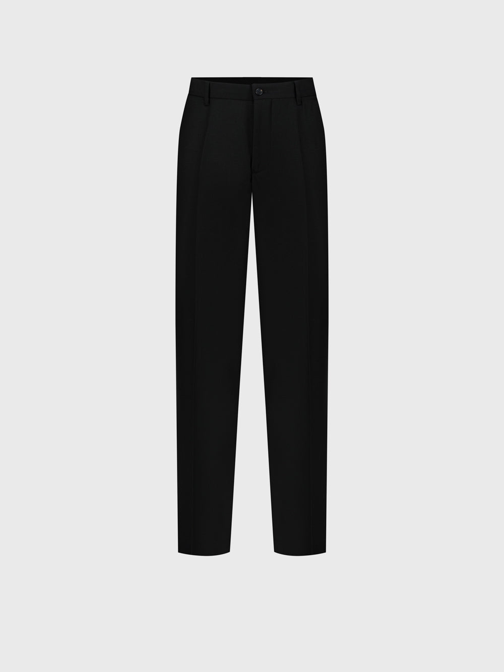 100% Wool Formal Trousers - Black