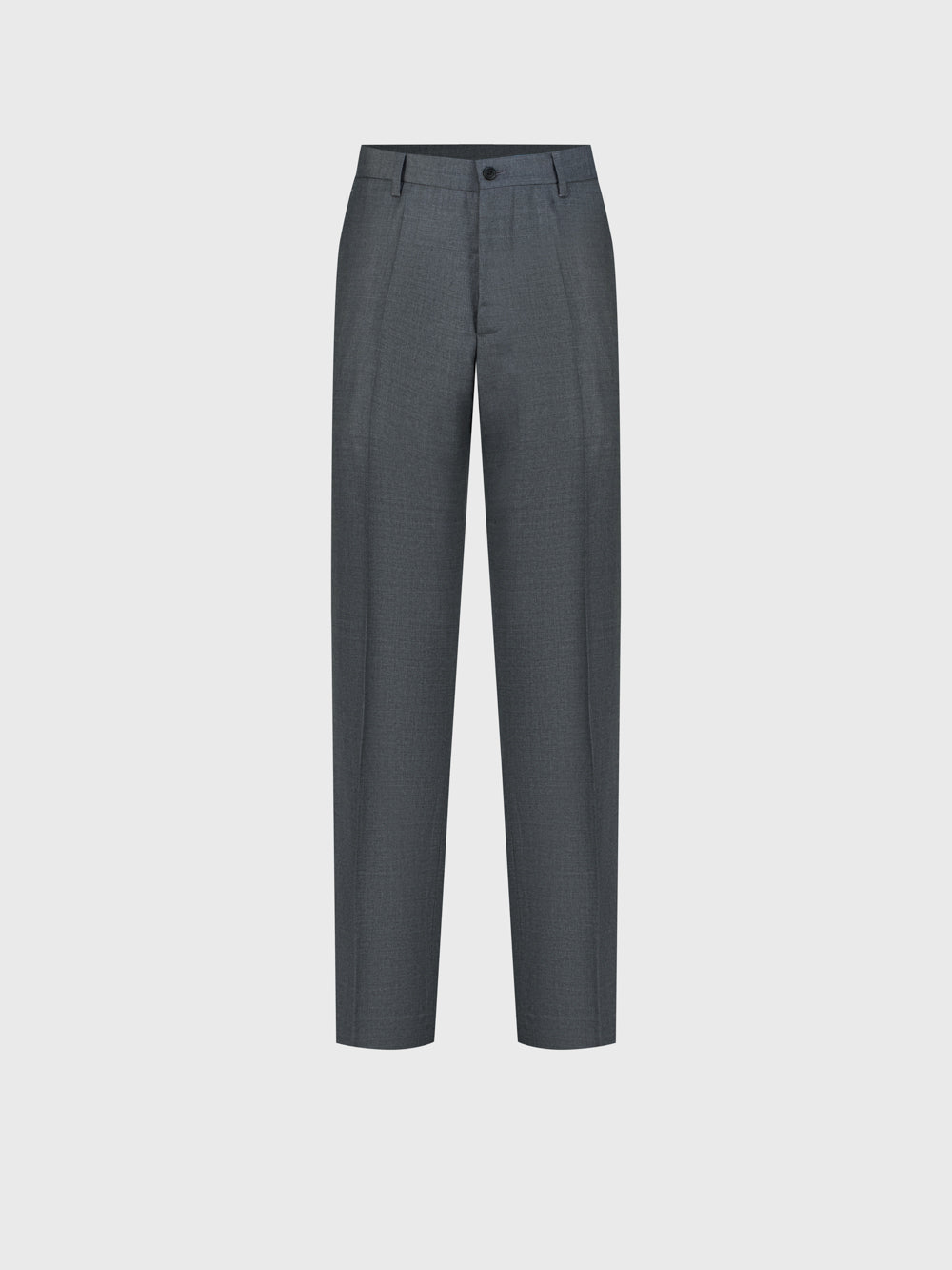 100% Wool Formal Trousers - Soft Grey