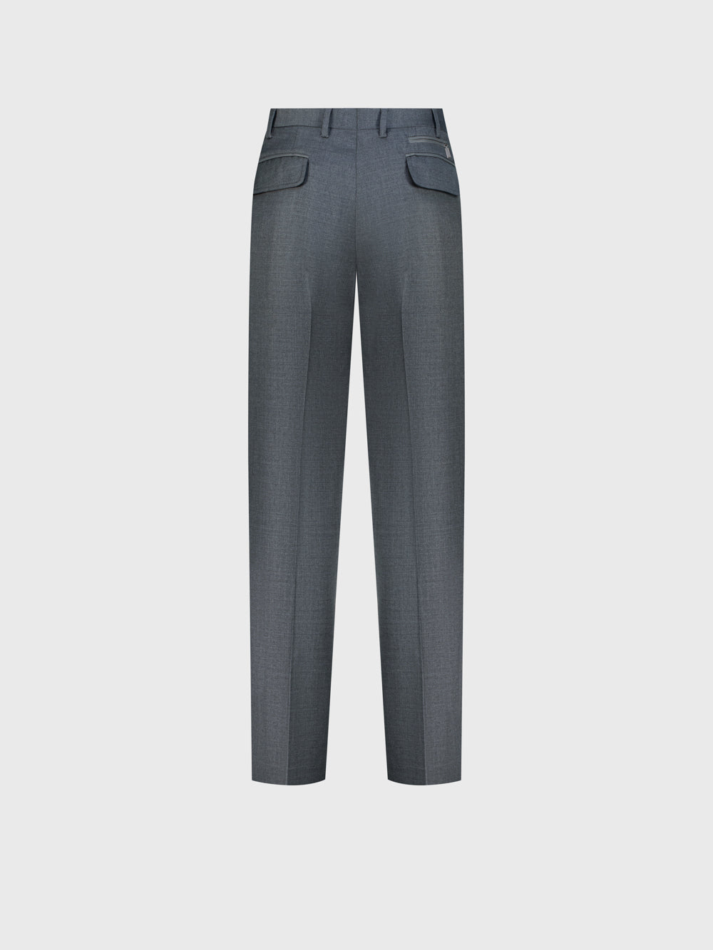 100% Wool Formal Trousers - Soft Grey