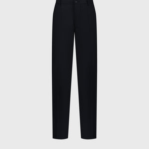 100% Wool Formal Trousers - Dark Navy