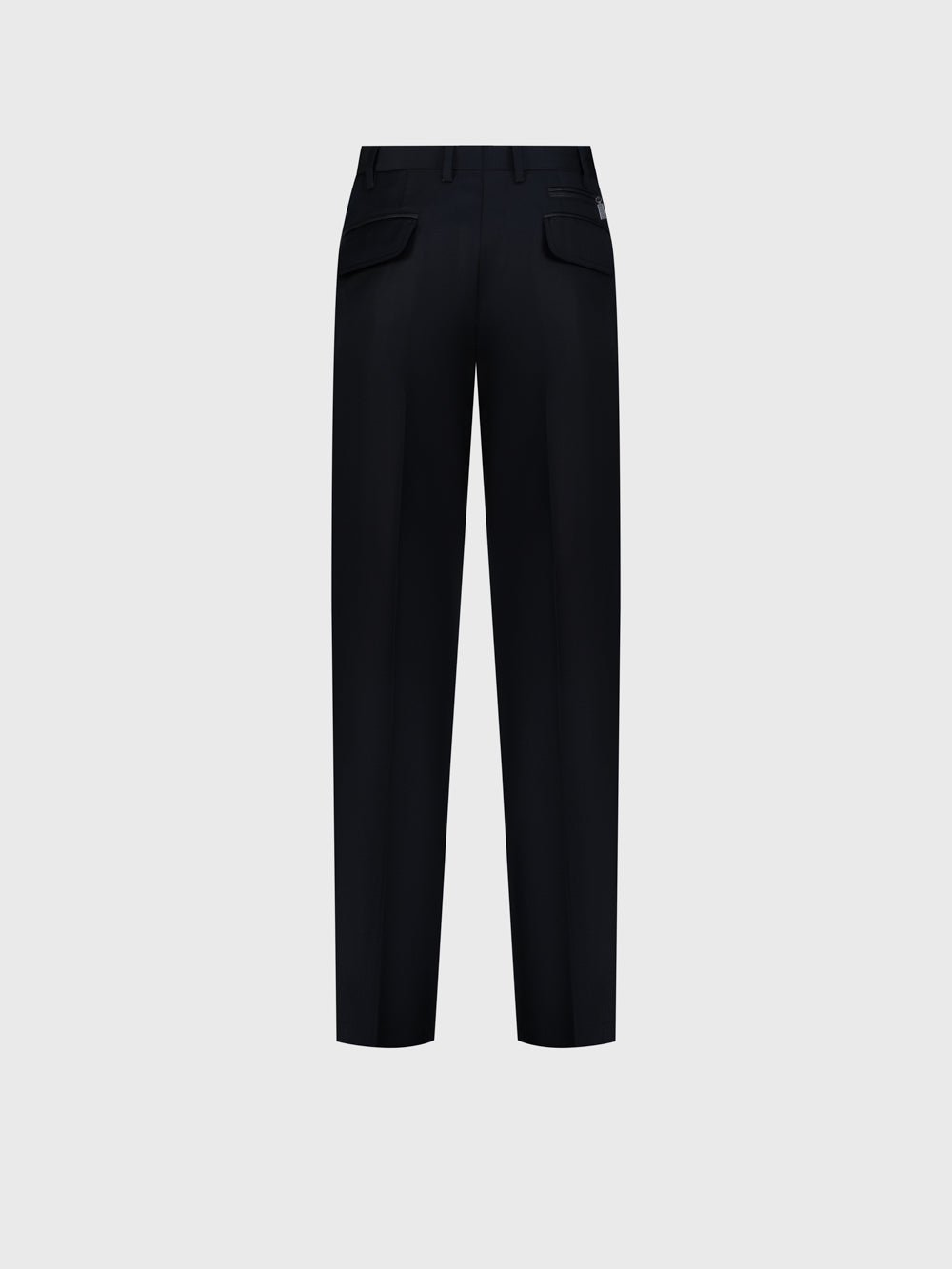 100% Wool Formal Trousers - Dark Navy