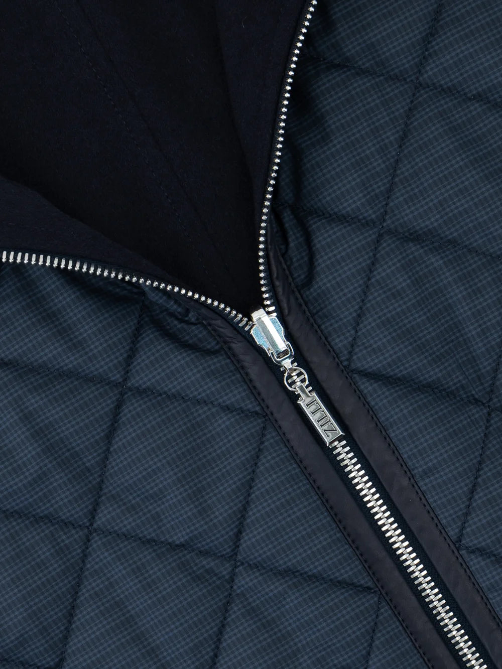 Puffer Jacket with Modular Zip Construction - Dark Navy