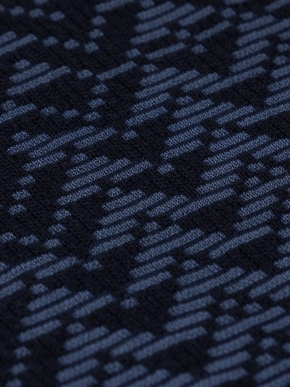 Chevron Patterned Pullover - Dark Navy