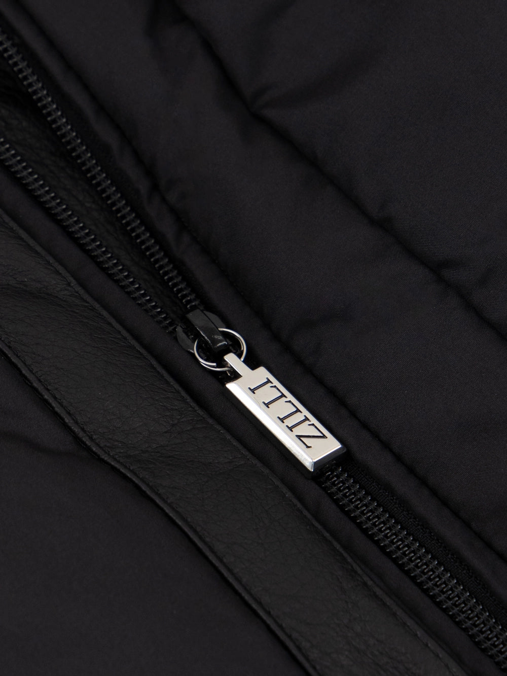 Silk, Deerskin & Shearling Coat - Black