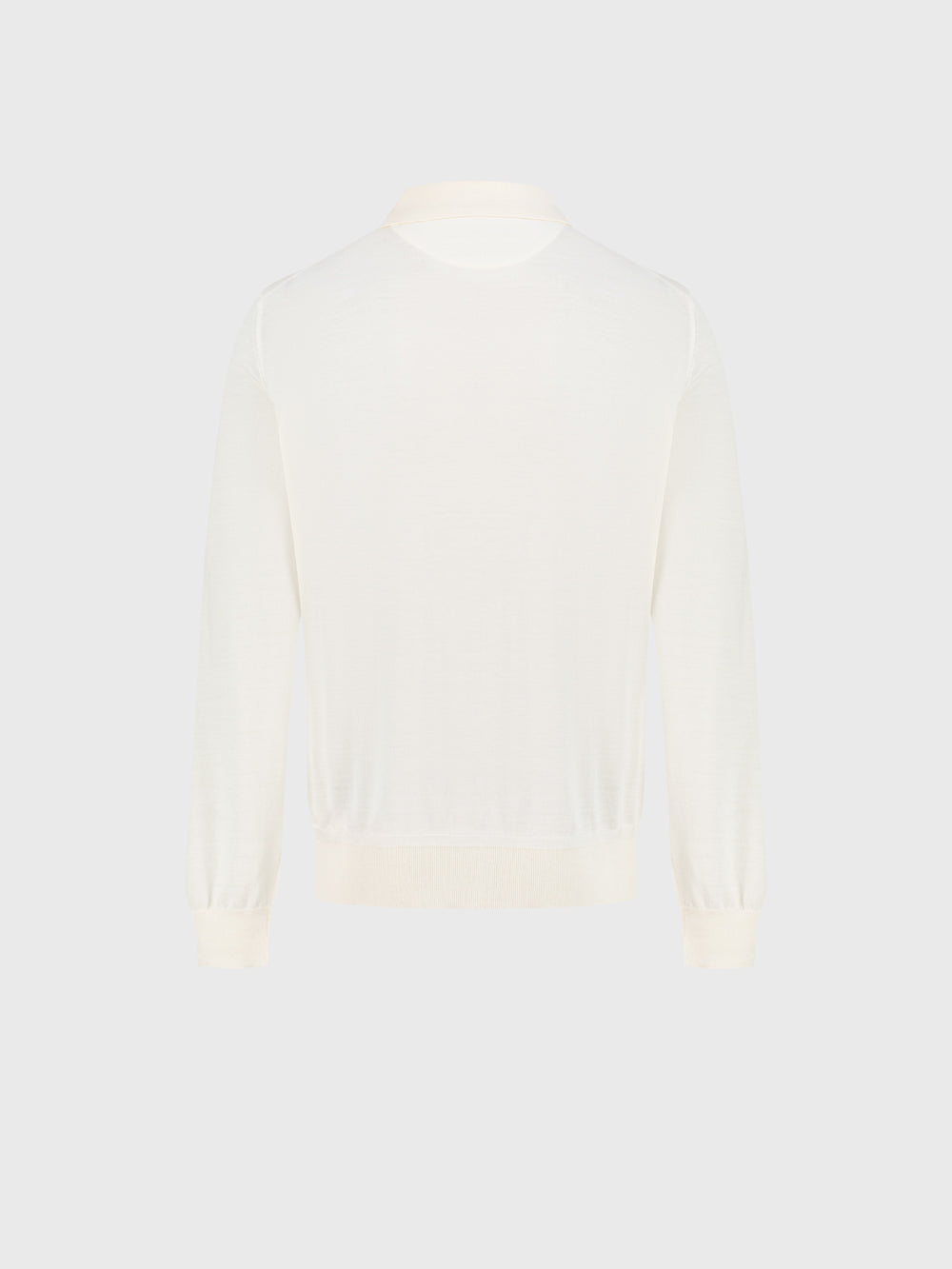 100% Wool Polo Half-Zip Knit – Blond Fawn