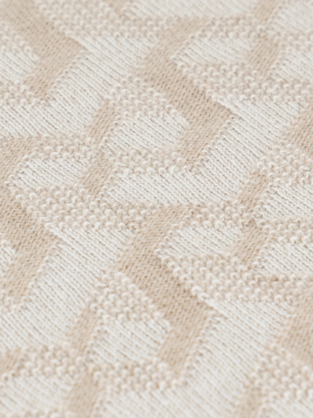 Свитер с графическим рисунком на полузакрытой молнии - Blond Fawn