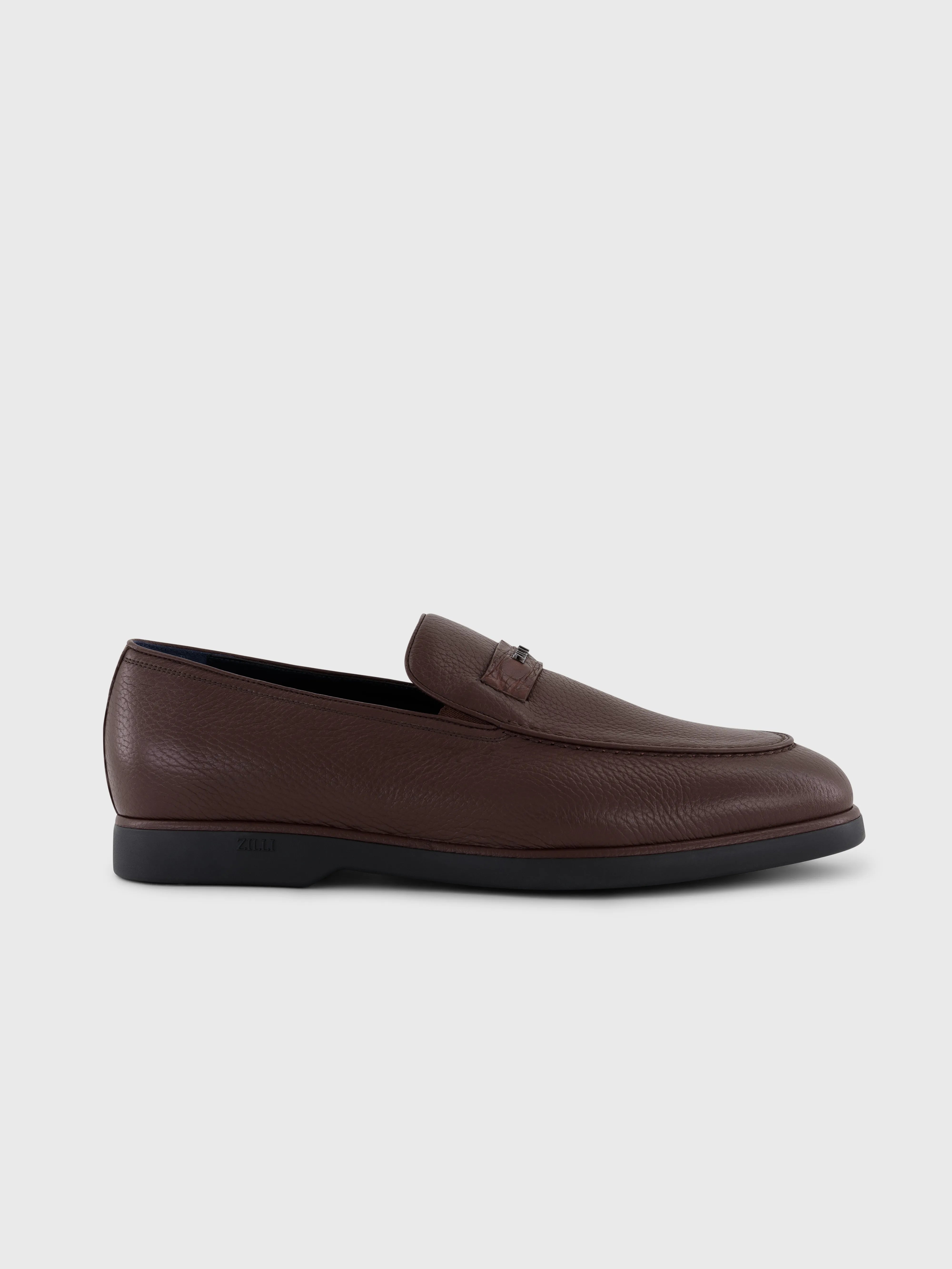 Deerskin Leather Loafers – Coffee