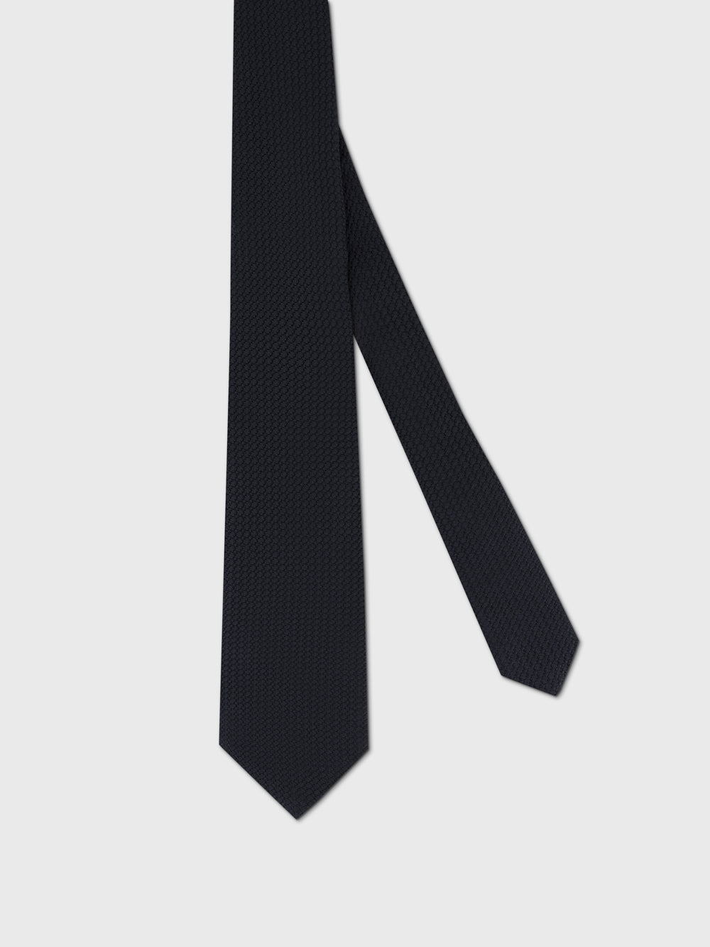 100% Silk Knitted texture Tie – Dark Navy