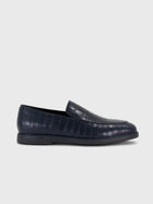 Crocodile Formal Shoes - Dark Navy
