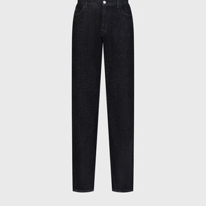 Cotton-Blend Jeans – Black-Beige