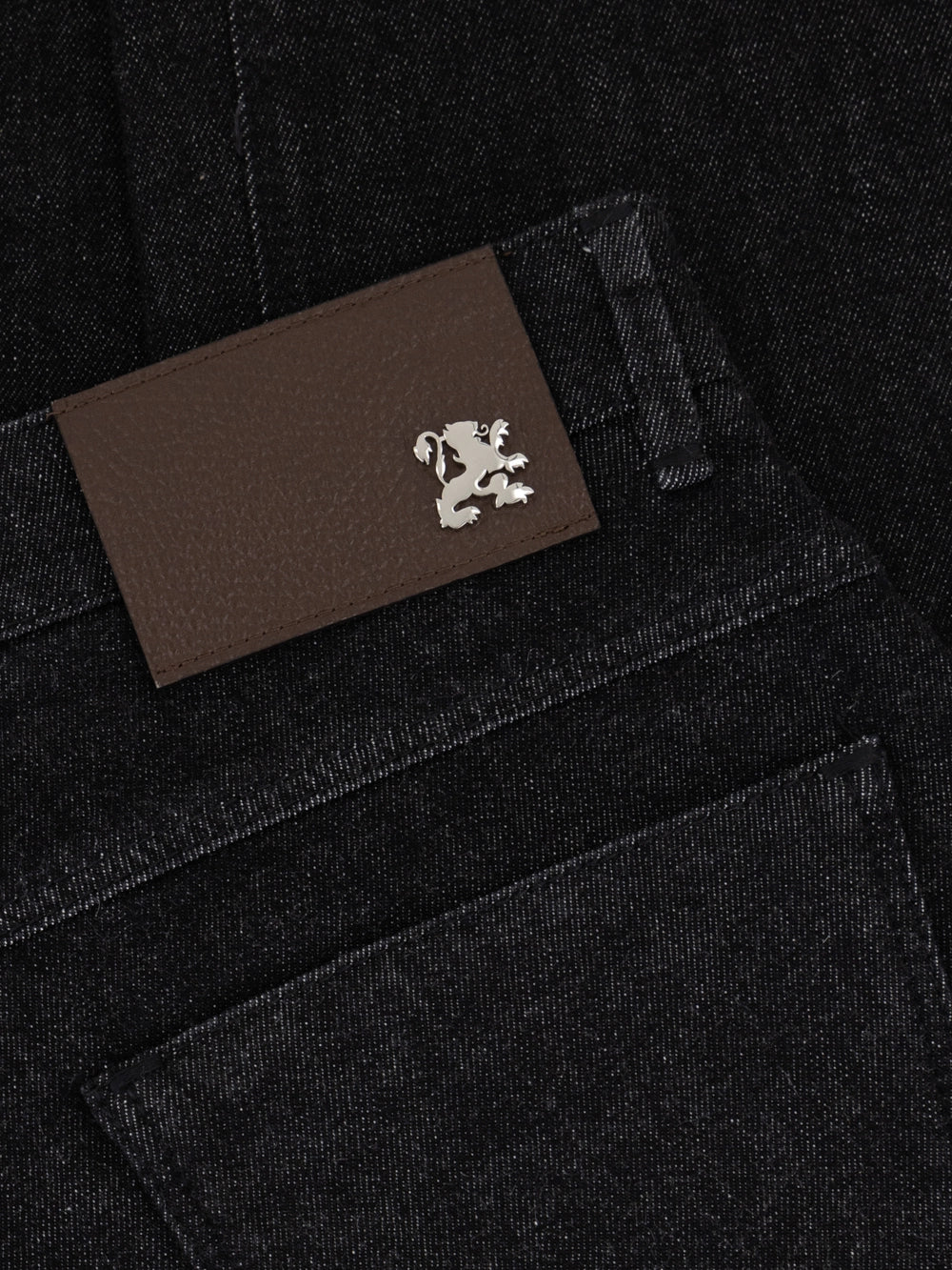 Cotton-Blend Jeans – Black-Beige