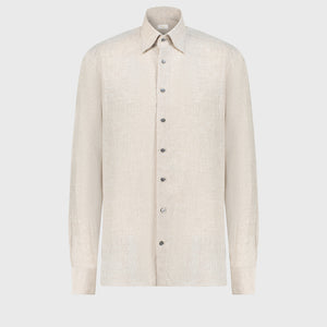 Linen Formal Shirt - Pale Fawn