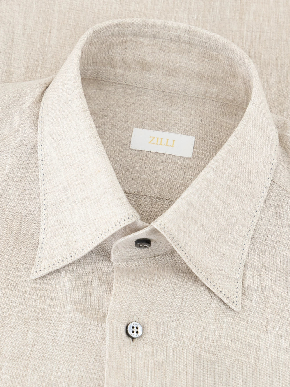 Linen Formal Shirt - Pale Fawn