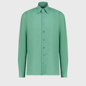 Linen Formal Shirt - Lime